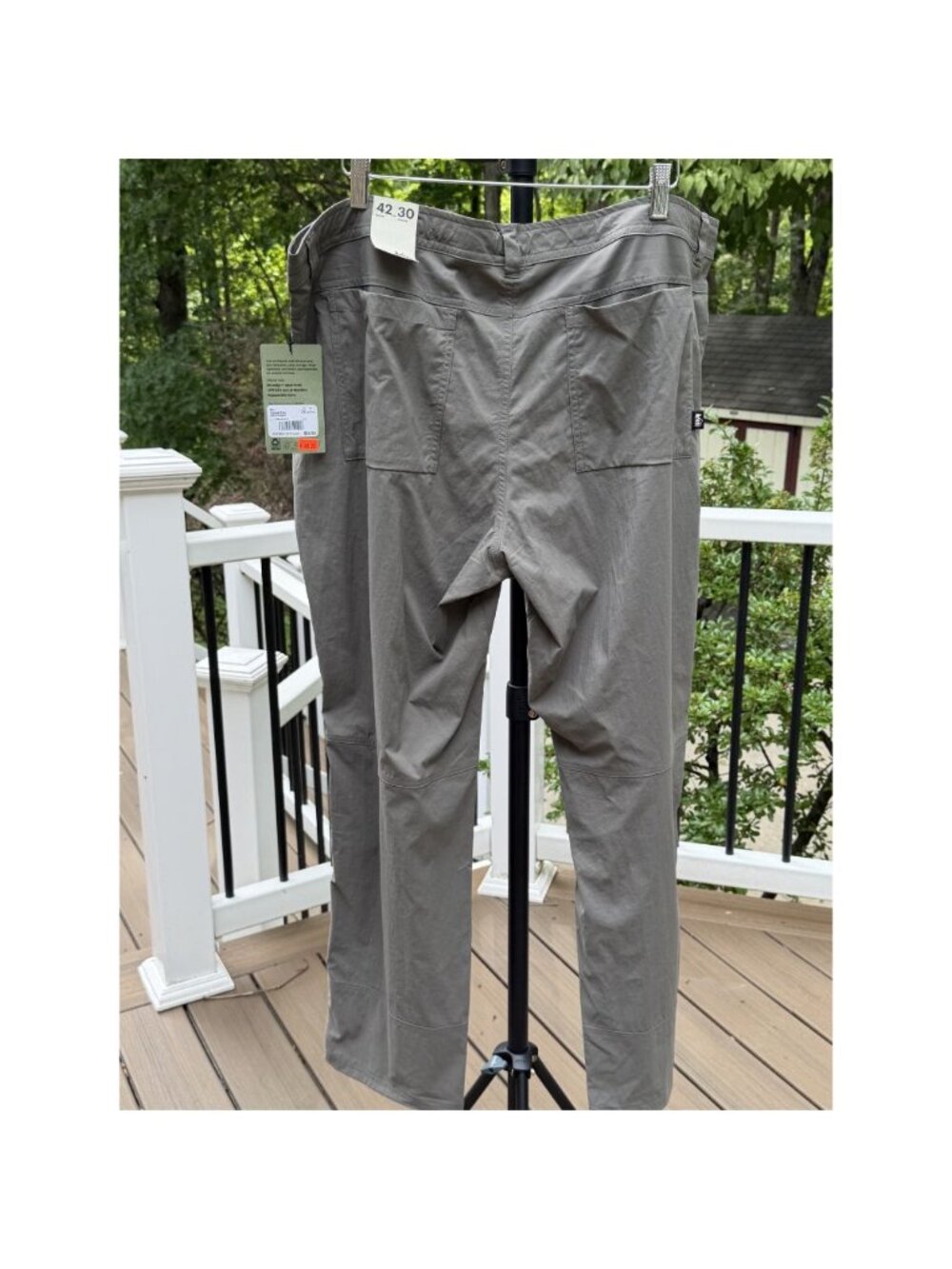 REI Stratus Gray Trailmade Pants Sz.42 NWT - Picture 2 of 6